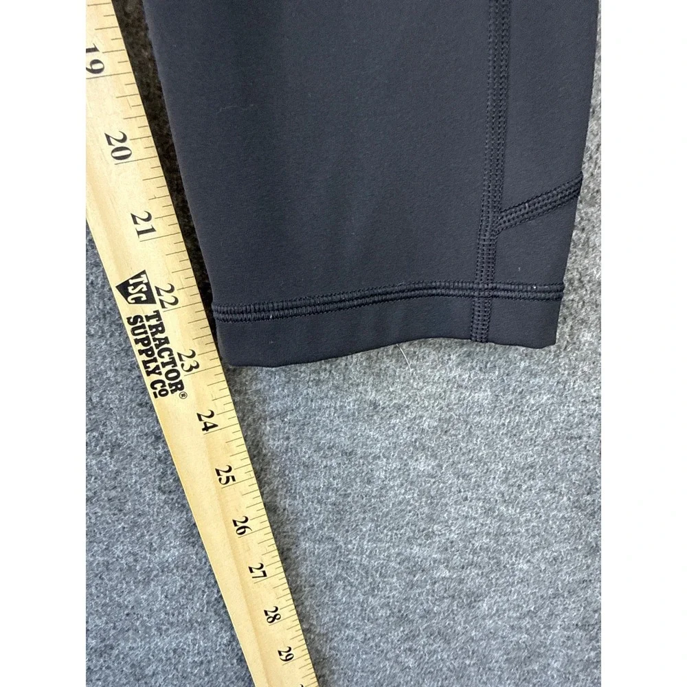 Lululemon Pace Rival Crop 22" Black Leggings Womens Size 8 Pockets High Rise EUC - Picture 7 of 11